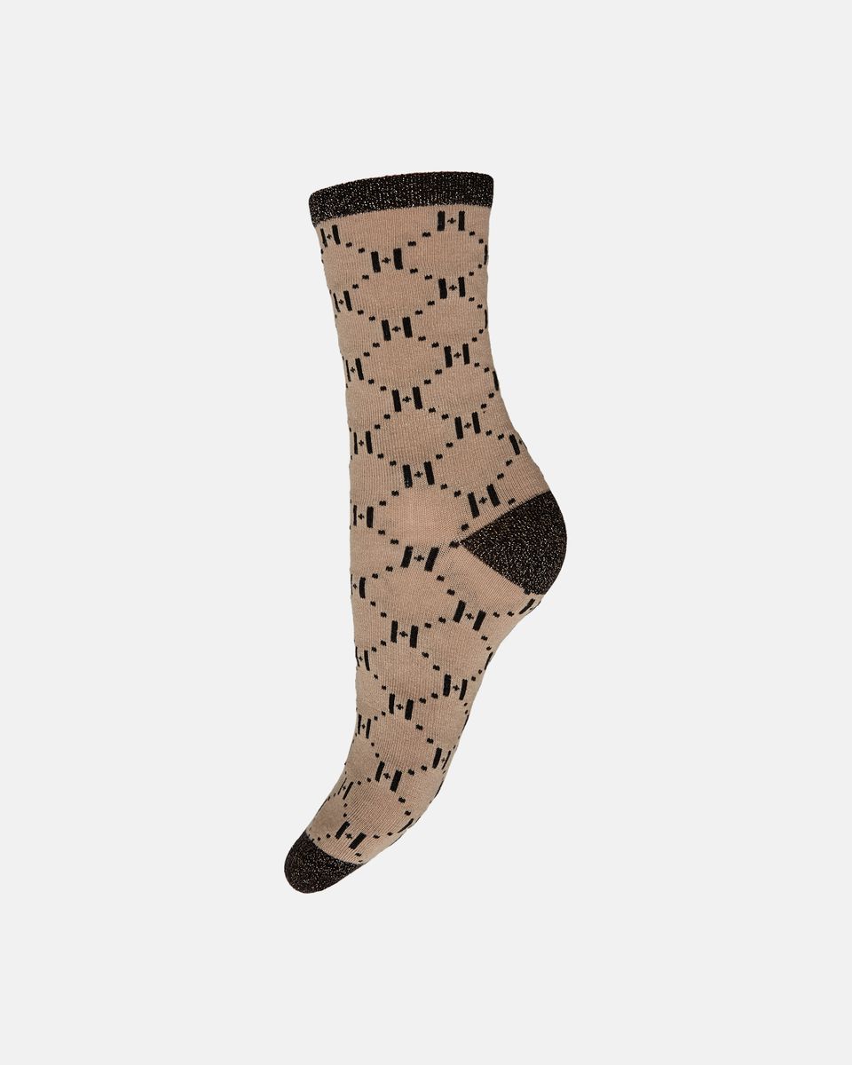 Hype The Detail Ankle Logo Rib Sock Sand
