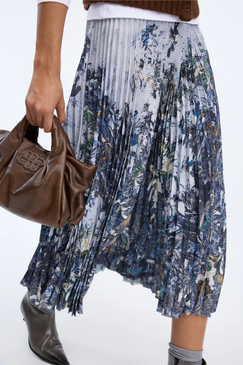 Munthe Charming Skirt Print Grey