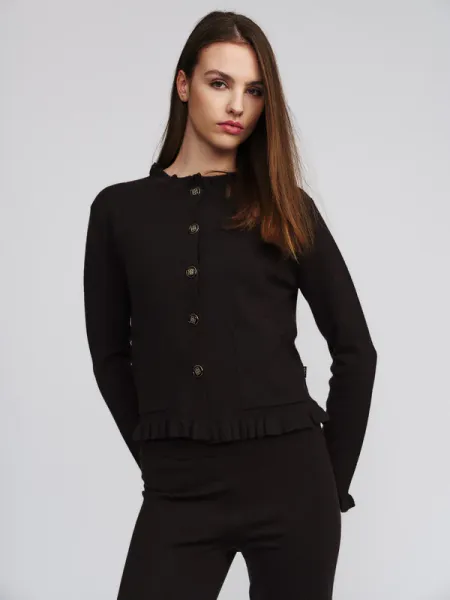 Hovedbilde Ella and il Silje Merino Jacket Dark Brown